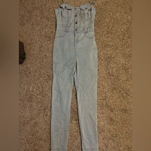 Women’s Light Blue Denim Jumpsuit